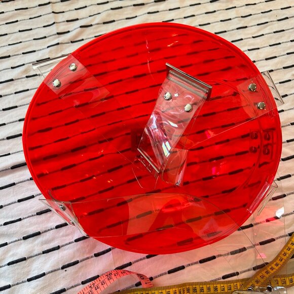 Ilanio Red Light Orbis Backpack Futuristic Future Acrylic Plastic Bubble Unisex main image 12